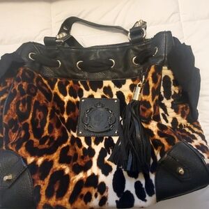 Juicy Couture Chic Leopard Print Tote Bag